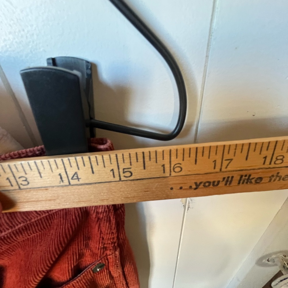 Madewell Burnt Orange High Rise Skinny Corduroy Pants - Picture 10 of 12